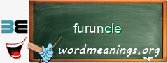 WordMeaning blackboard for furuncle